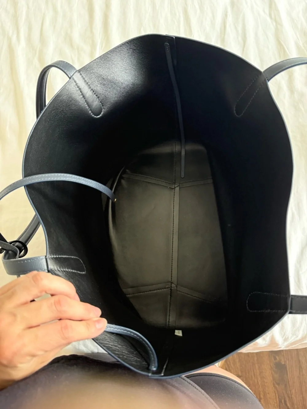 Mansur Gavriel Everyday Soft Tote in Positano/Black - Picture 4 of 4